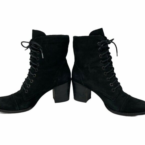 Vince Camuto Vestas Ankle Boots Black Leather 9.5 - Picture 3 of 10